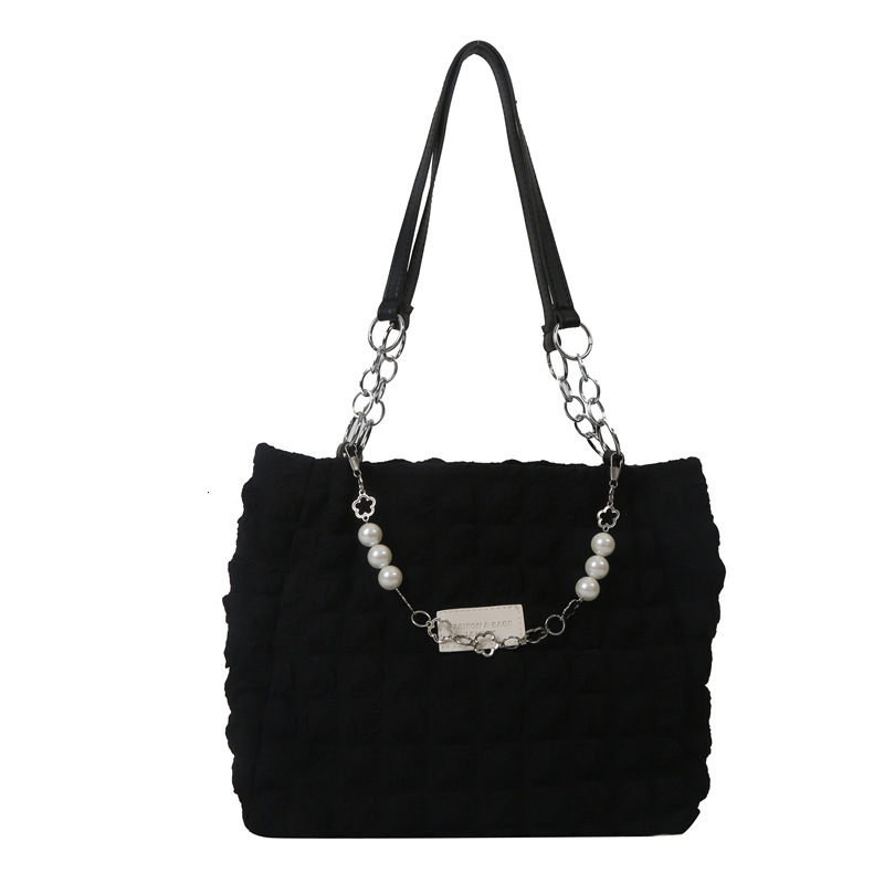 Free Delivery Designer Bag Gentle Fashionable And Simple Pleated Shoulder Women In The Summer Of 2025. Westernized Underarm For Commuting Tote Trend L