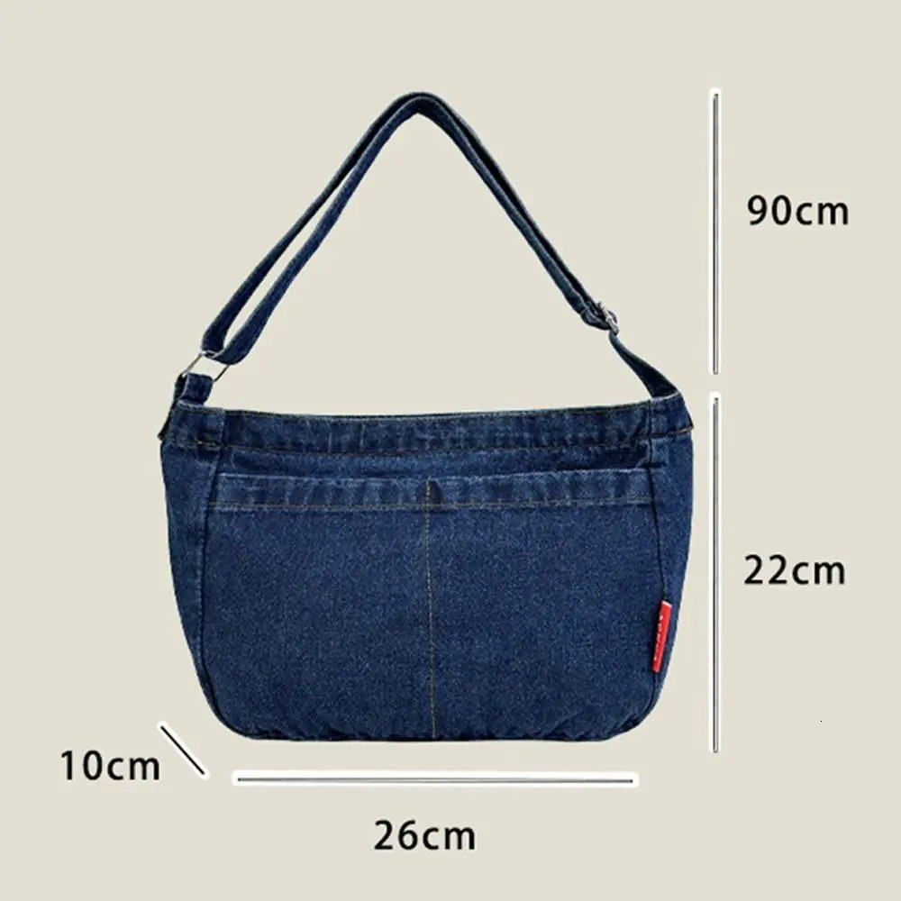 Casual Simplicity Large Shoulder Bags Women High Capacity Shopping bag Crossed Body Denim Bag Messenger Crossbody 250514