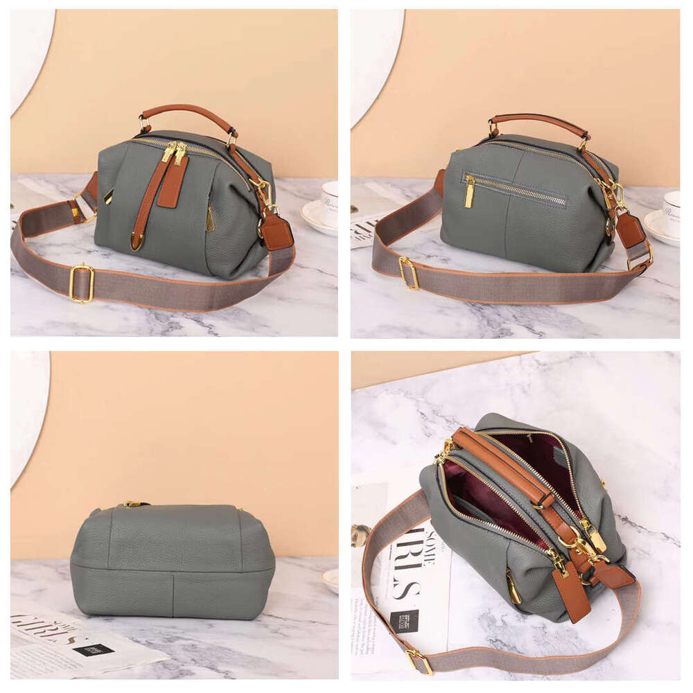 Tote Bag Made Of Genuine Leather Women S High End Shoulder Bag TOGO Top Layer Cowhide Handbag Crossbody Bag KQ