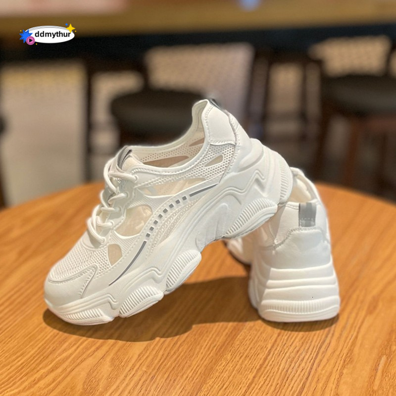 Little White 2023 New Spring/Summer Breathable Mesh Leisure Sports Fashion Dad Lightweight Women's Single Shoes ddmythur