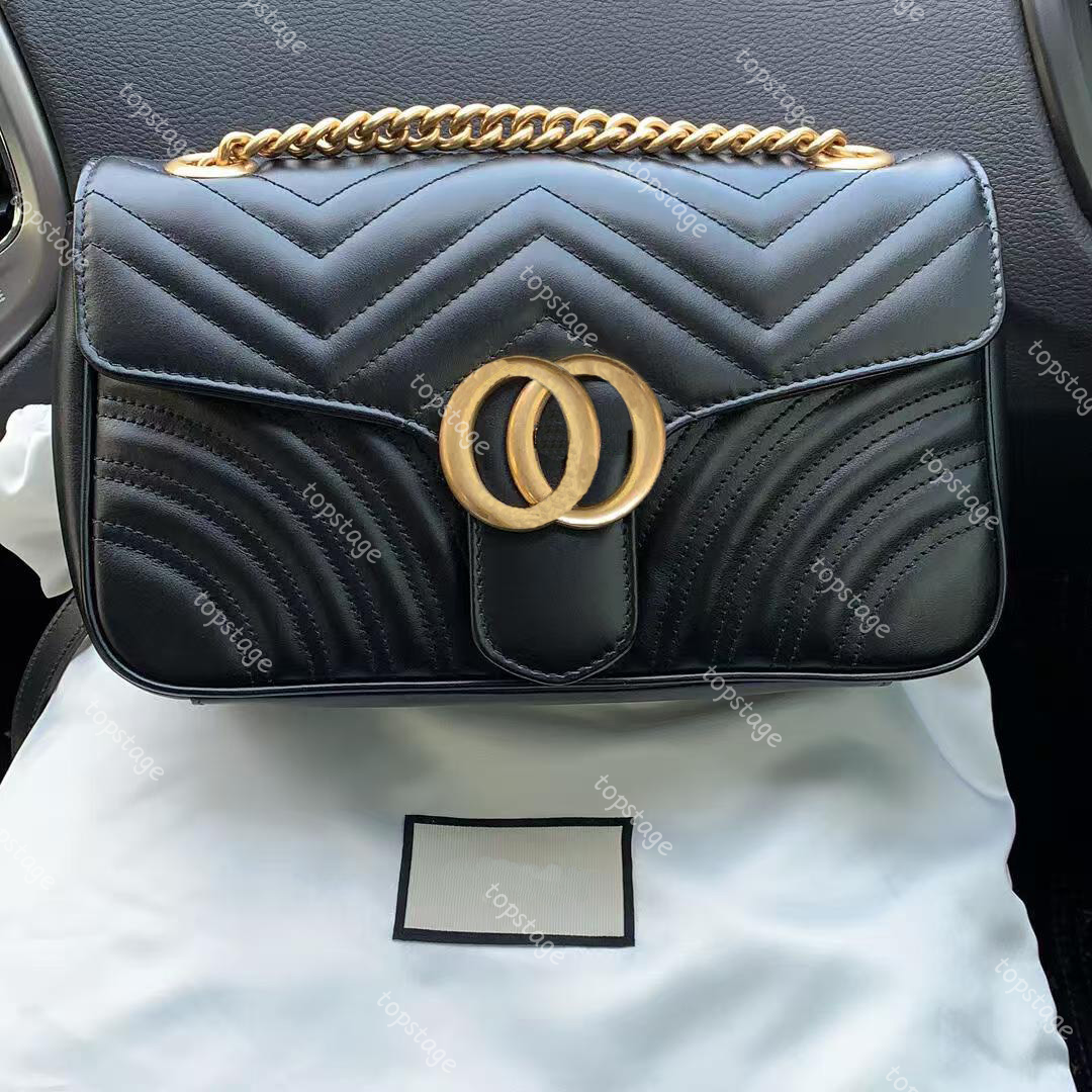 Large Marmont White Black Designer for Womens 3size Clutch Flap Camera Shoulder Hand Bag Mini Leather Purse Gold Chain Cross Body Tote Envelope Bag11