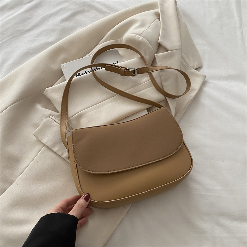 Luxury Bag Ladies' Solid Color Single Shoulder Crossbody New Free Delivery Designer Bag 2025 Spring And Summer Niche Design Versatile Ins Trendy 