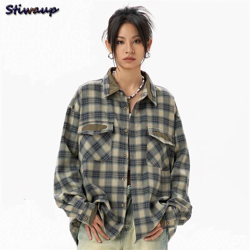 Casual Checked Shirt Women Tops Woman Choice Welcome Deals Womens Shirts Women's Long Sleeve Blouse Western Female