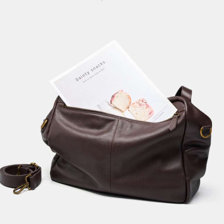 Tote Shoulder Handbags Capacity Brand Women's Genuine Large Soft Leather Bag Simple Casual