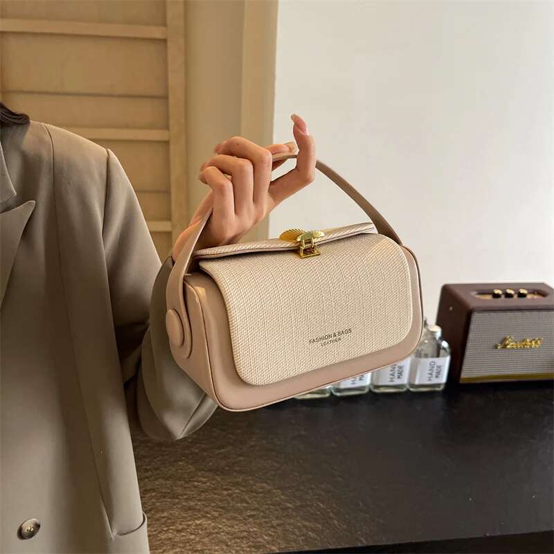Simple Fashion Mini Square Women Crossbody Bags 2024 Designer Purses And Handbags Box Shape Pure Color Shoulder Satchels