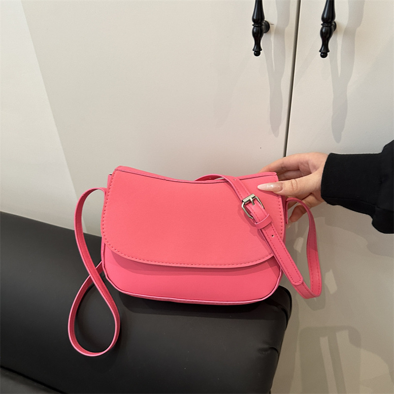 Luxury Bag Ladies' Solid Color Single Shoulder Crossbody New Free Delivery Designer Bag 2025 Spring And Summer Niche Design Versatile Ins Trendy 