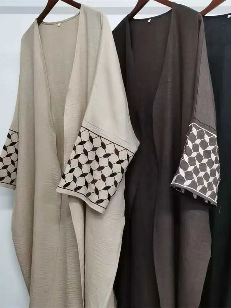 Eid Abaya Dubai Elegant Kaftan Modest Dress Open Muslim Kimono Abayas For Women Islam Caftan Marocain Robe Arabe Femme Musulmane X250514