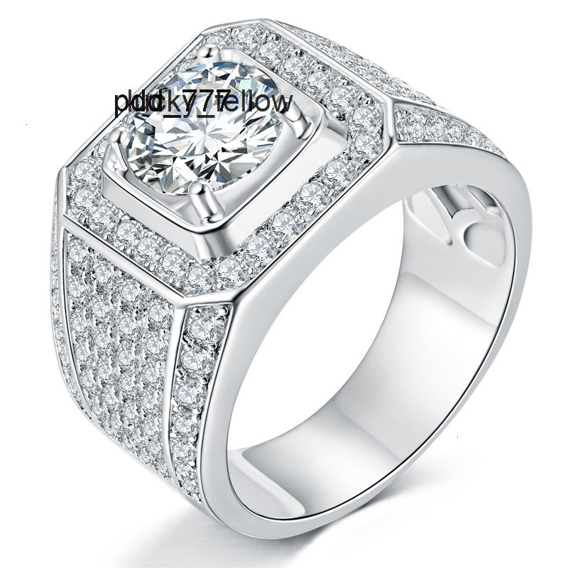 VVS Wedding Diamond Engagement Men Moissanite Ring