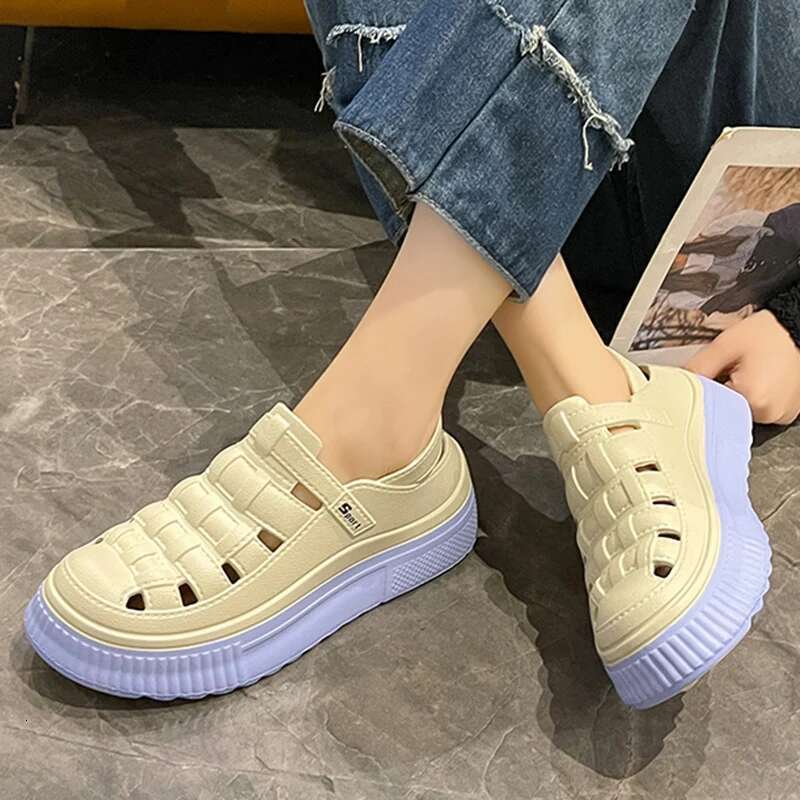 Summer Women Platform Rome Sandals Comfortable Street Clogs Outdoor Flats Shoes Soft Beach Slippers Indoor Slides 36-41