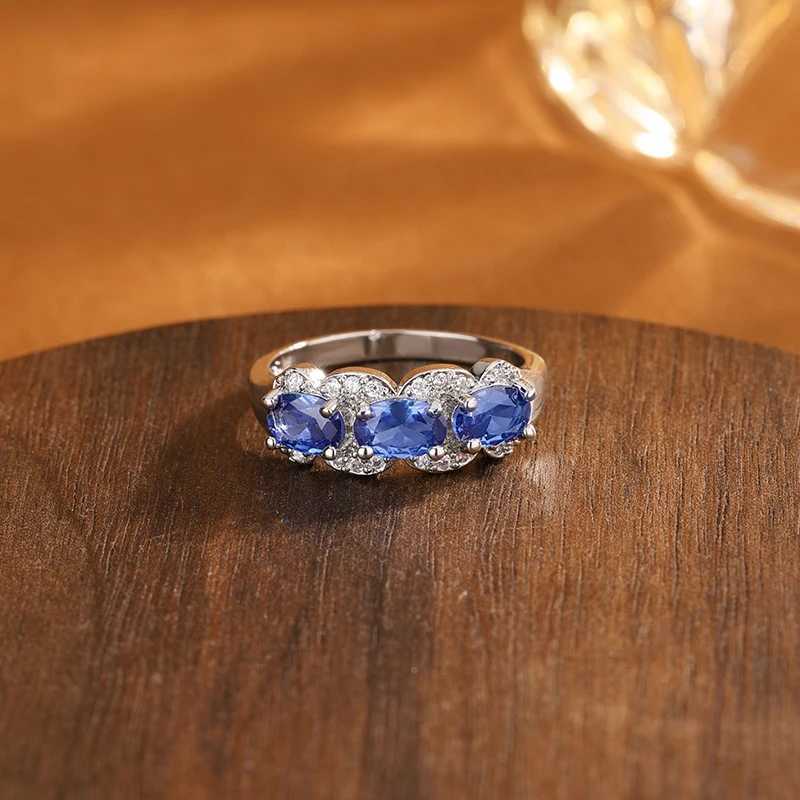 Exquisite Blue CZ Ring for Women | Premium 925 Sterling Silver | High-Quality Fashion Jewelry Gift Wedding RingXJ250514