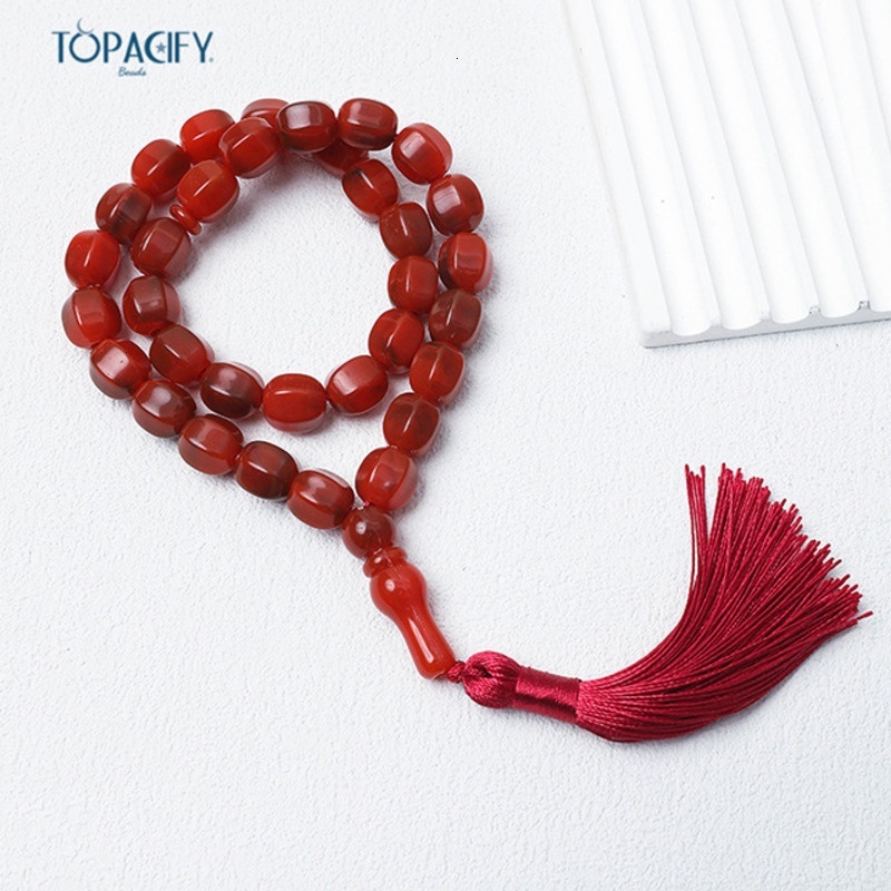 Handheld counting bracelet with 99 Muslim 12 centimeter Palestinian beads, Islamic prayer beads