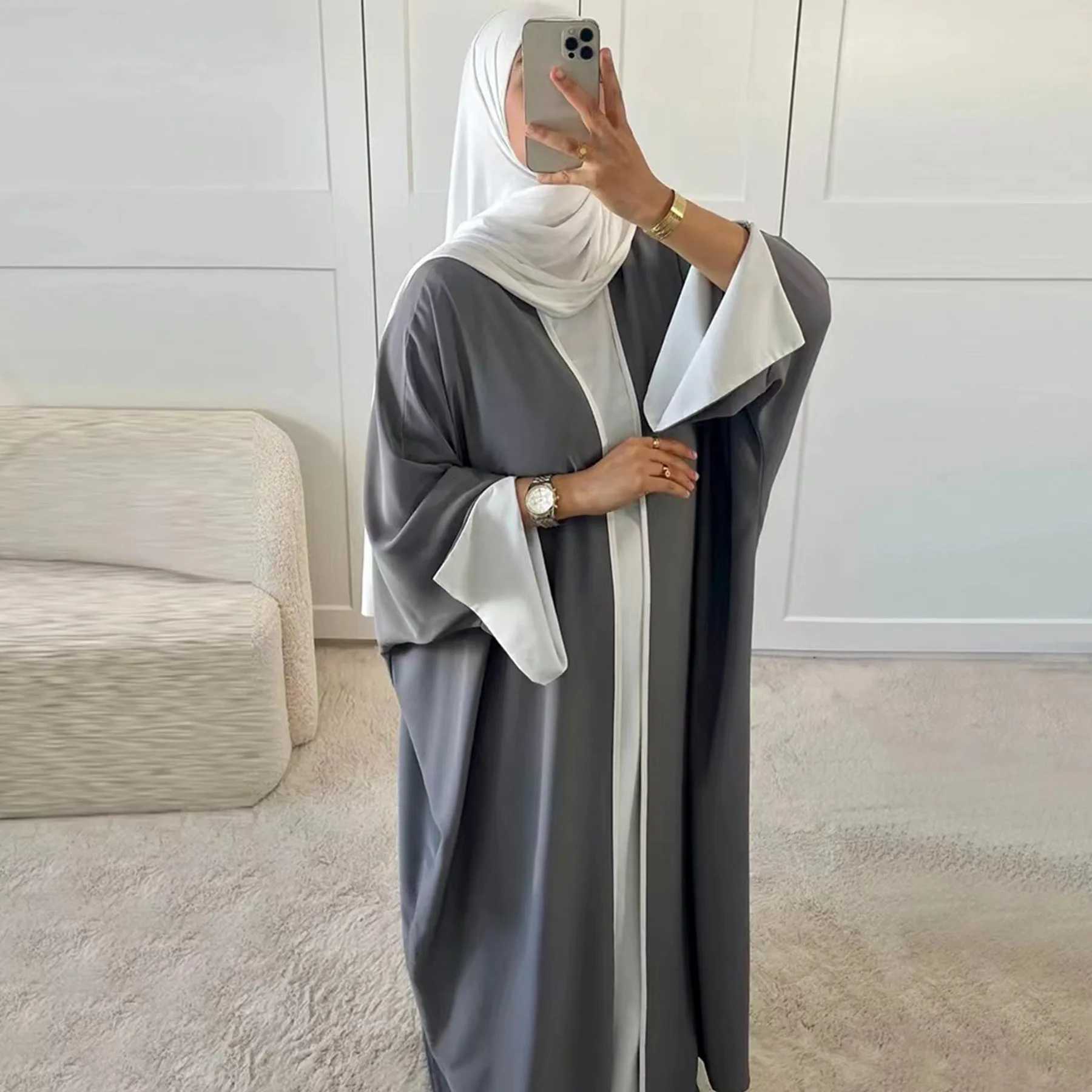 Ramadan Kimono Open Abayas for Women Muslim Maxi Dress Dubai Luxury Abaya Turkey Kaftan Eid Islam Clothing Ka Morocco Caftan X250514