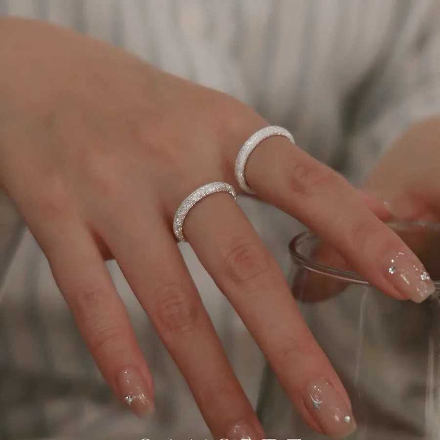 925 Sterling Silver Ring For Women Fine Jewelry Finger Adjustable Open Vintage Trend Shinning Ring For Party Birtay GiftXJ250514