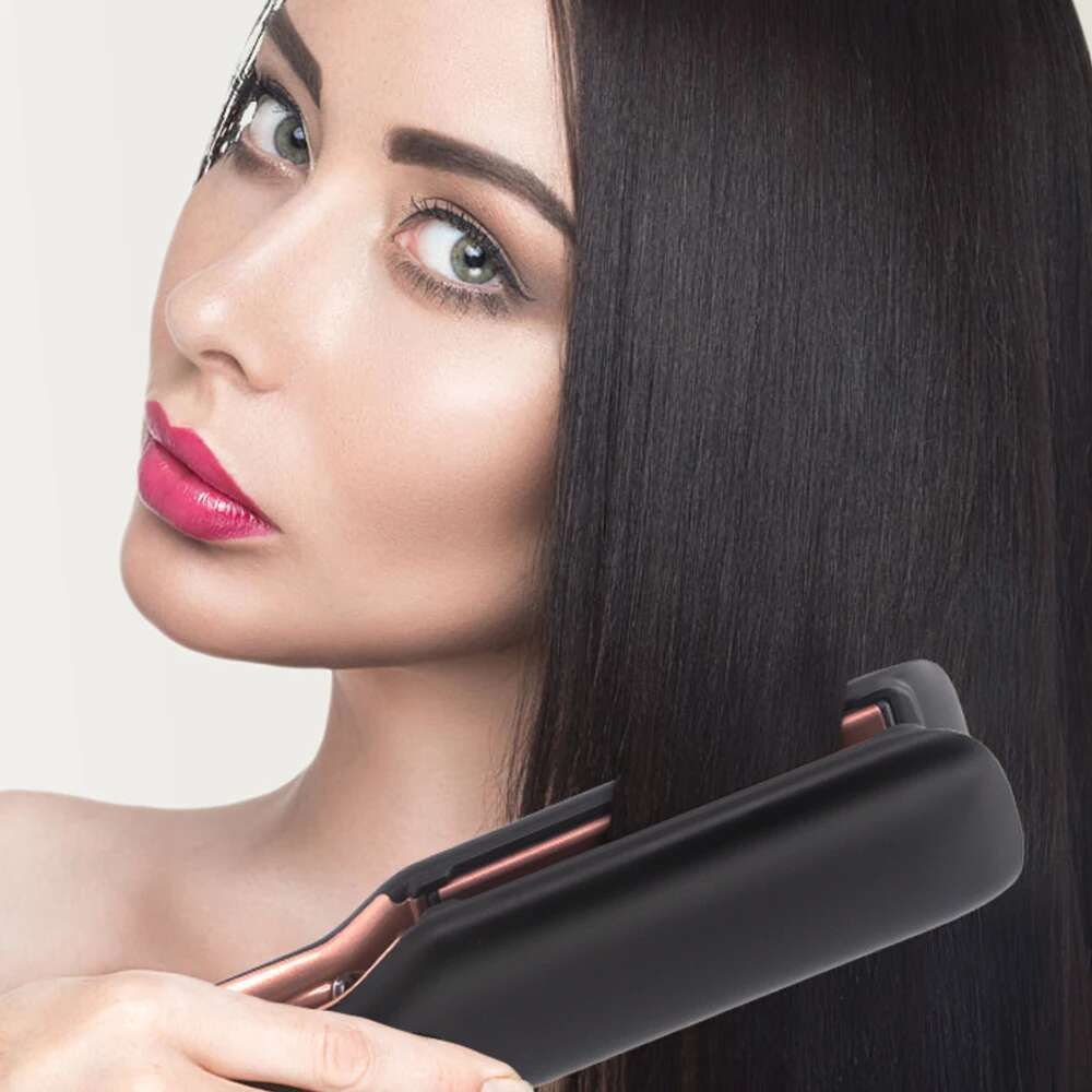 500F Straightener High Temperature Flat Irons Wide Plate Plasma Ions For Keratin Treatment Frizzy Hair Recovers Damaged