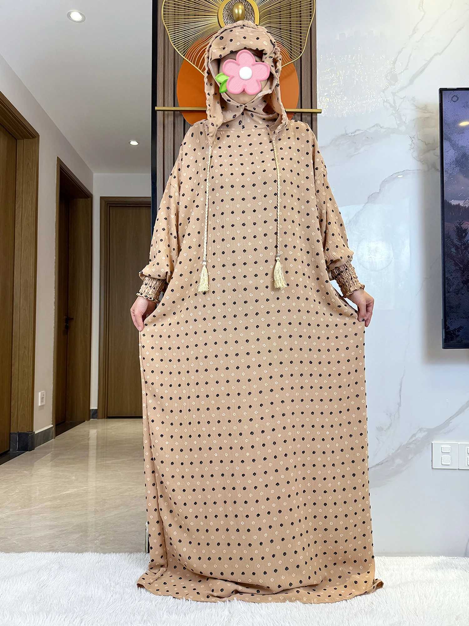 2025 Ramadan Niqab Khimar Muslim Hoody Abaya Dubai Turkey Islam Prayer Clothes African Dresses For Women Kaftan Robe Musulmane X250514