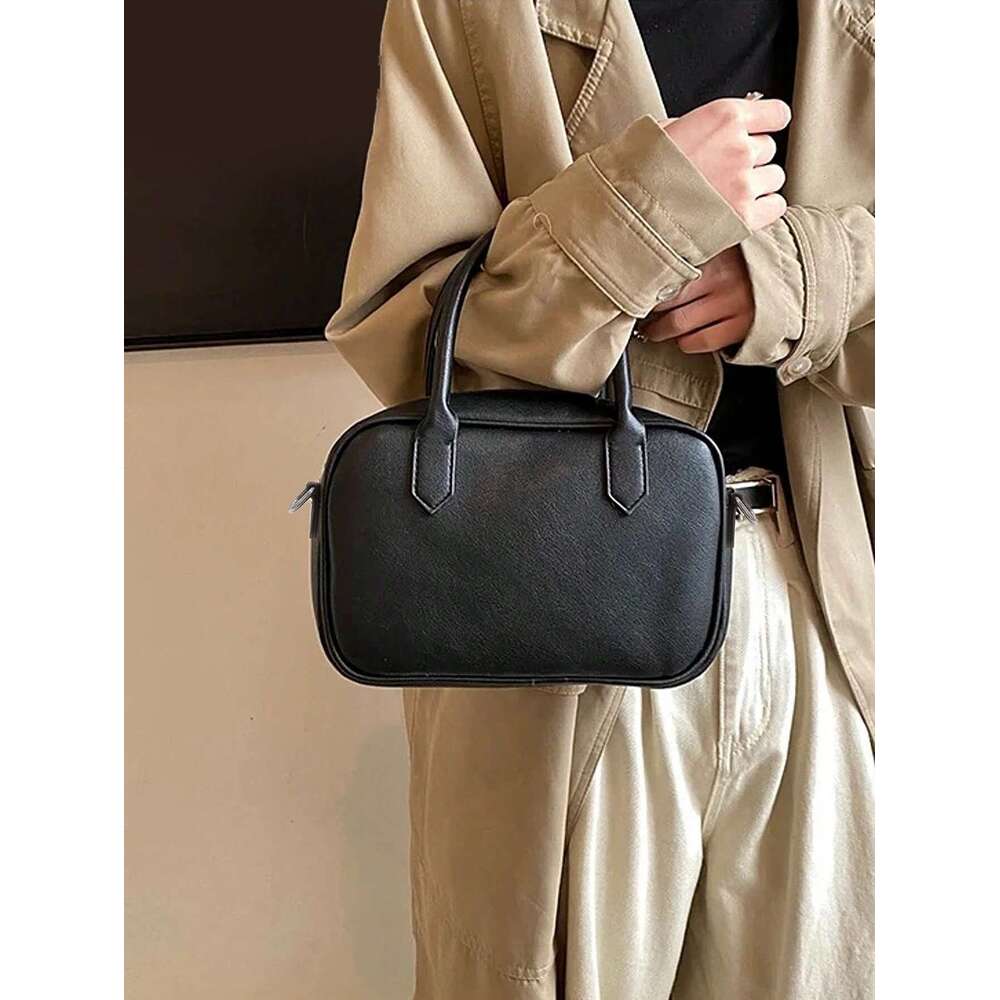 MIYIN Classic Vintage PU Leather Women's Handbag Solid Color Fashion Designer Messenger High Quality Underarm Shoulder Bag