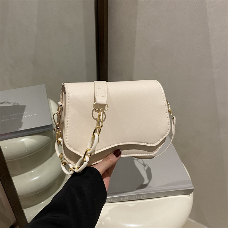 Texture 2025 French Niche Design Temperament Popular Small Square New Free Delivery Designer Bag Casual Single Shoulder Women's Luxury Bag Simple