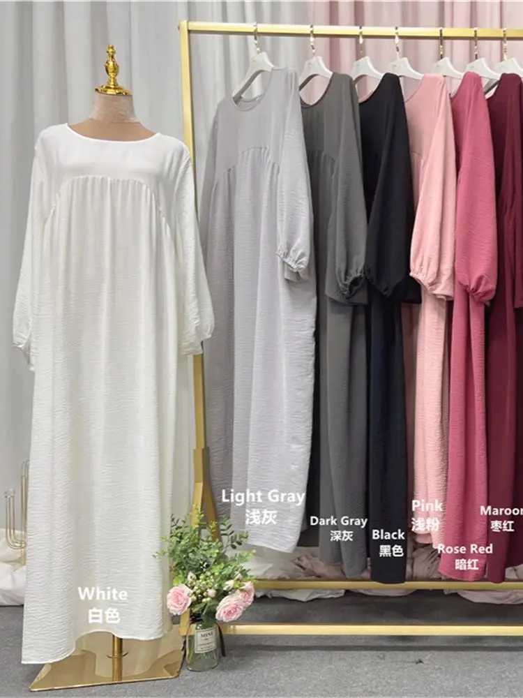 Eid Plain Modest Khimar Abaya Dubai 2024 Muslim Islam Arabic Palestine Abayas For Women Kaftan Dress Caftan Robe Femme Musulmane X250514