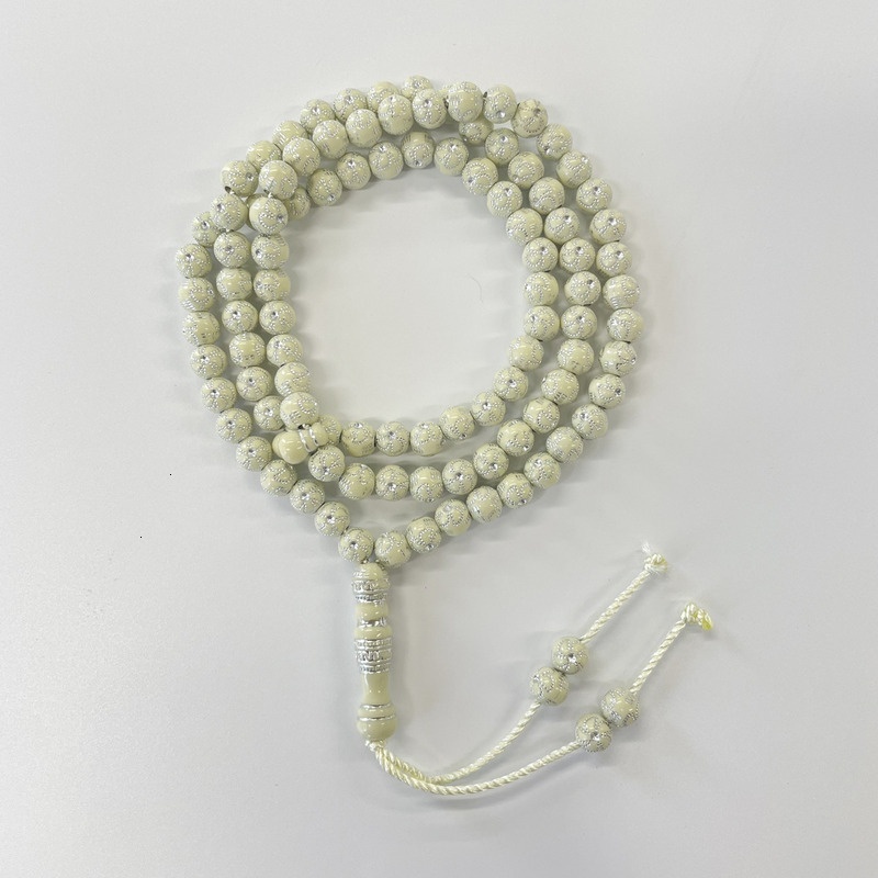 Prayer Muslim Saudi with 99 beads handmade bead imitation coral bracelet prayer jewelry