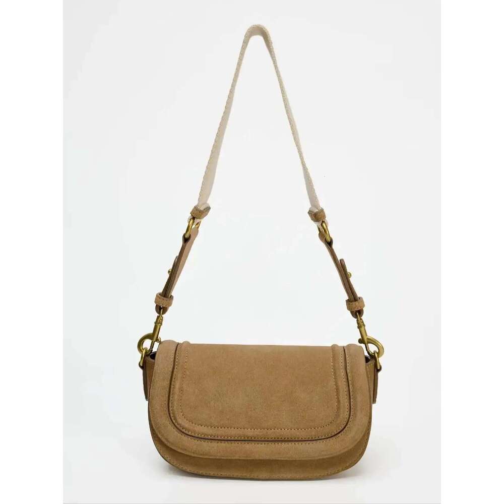 New Fashionable Casual Retro Solid Color Large Capacity Adjustable Shoulder Strap Multi-Functional Crossbody Bag, Suitable For P