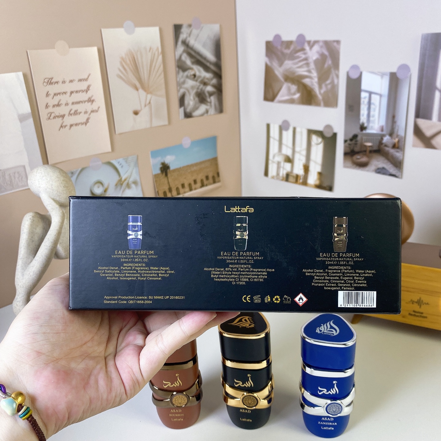 Yara Perfumes 30ml 3piece Set Gift Box Bourbon Zanzibar Fragrance Men Women Eau De Long Lasting Smell EDP Cologne Kit 3pcs Middle East Arabia Rose Spr