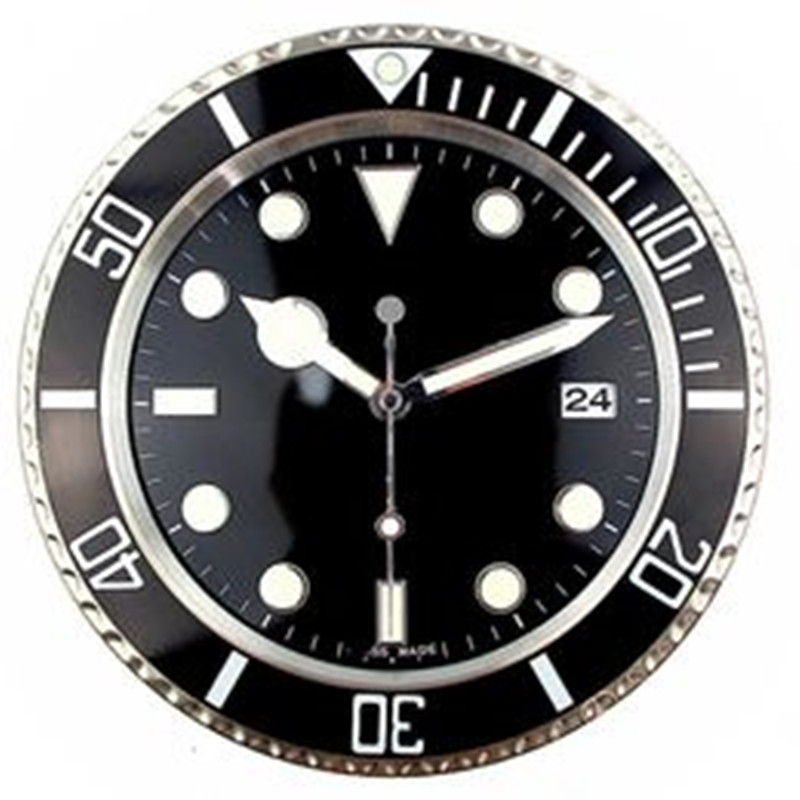 Decoration Cloc Modern Design Quartz Large Wall Watch Stainless Steel With Date Luminous Silent Sweeping Hands