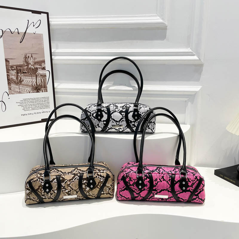 Designer Pack Internet Celebrity Armpit New Fashionable Snake Pattern Personalized Handbag For Women Large Capacity Single Shoulder Pillow Bag Free Sh