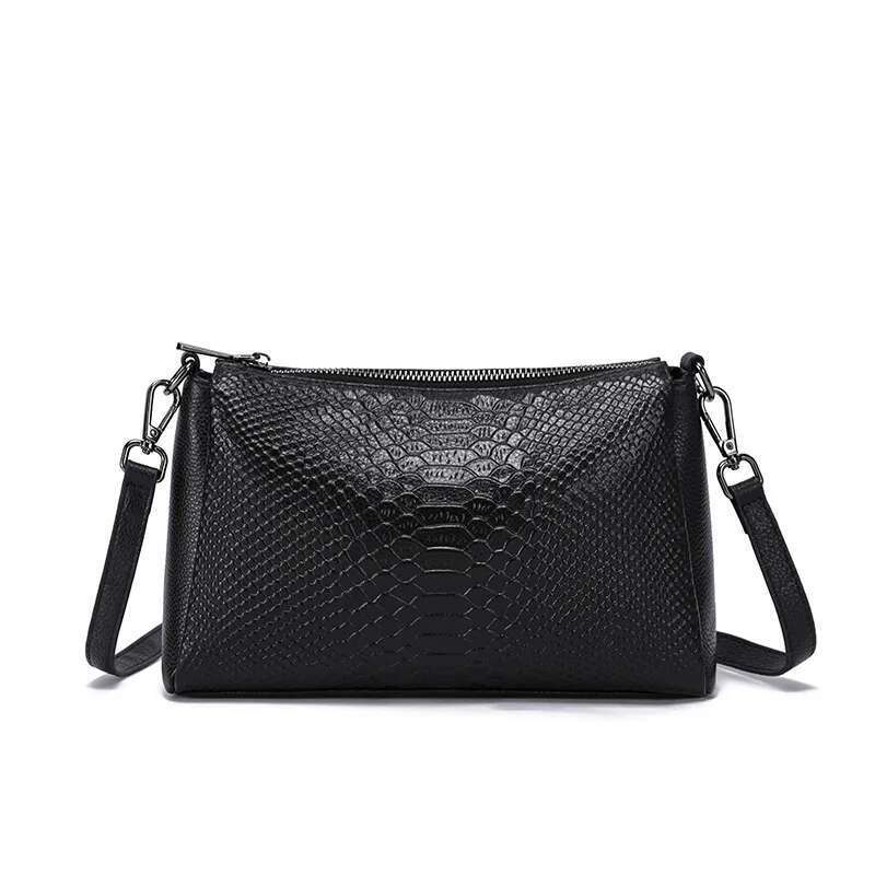 Genuine Leather Women's Underarm Mom Fashion Single Shoulder Crossbody Female Large Capacity Small Square Bag