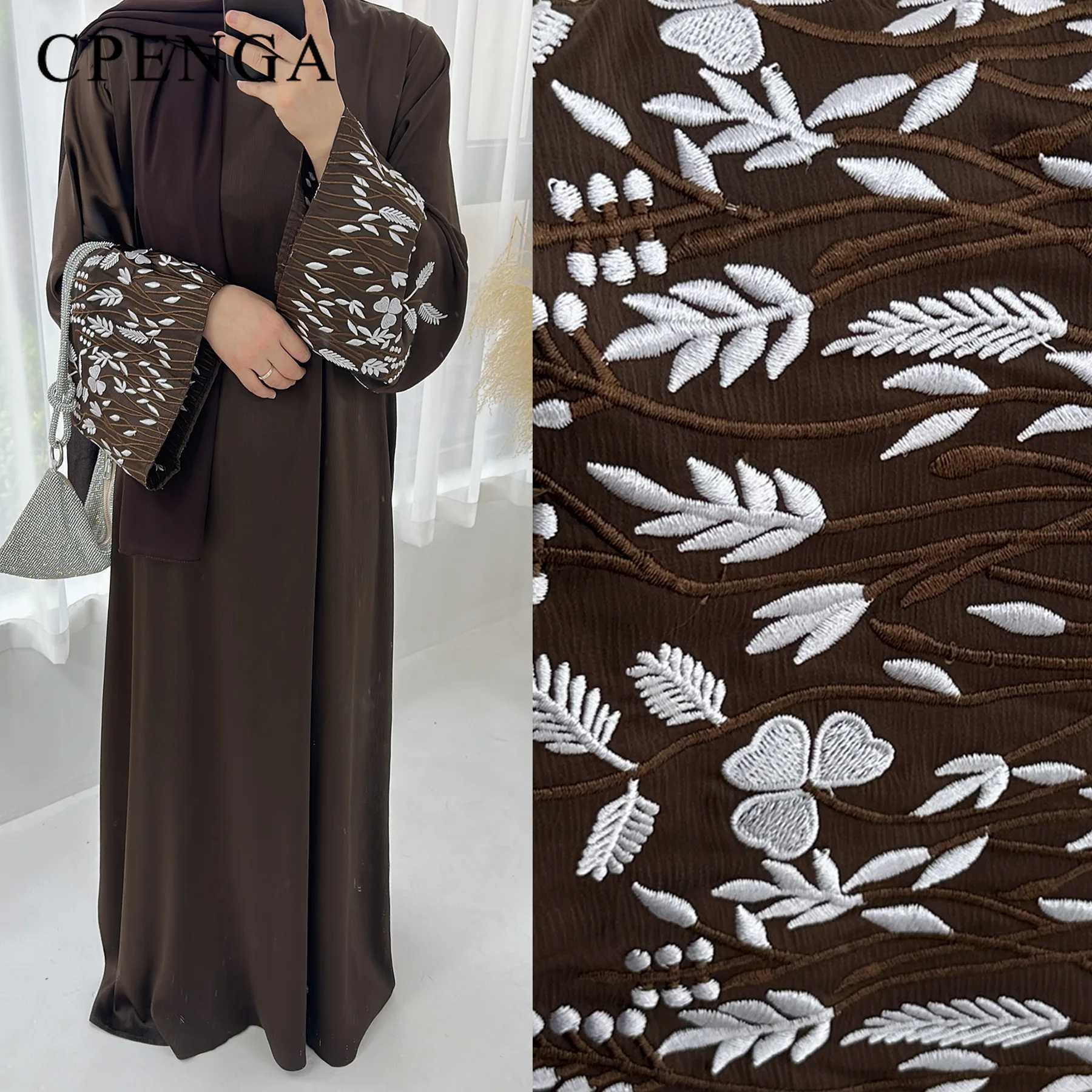 2024 Saudi Arabia Embroidery Muslim Modest Dress for Women Eid Dubai Abaya Luxury Islamic Turkey Holiday Party Jalabiya Clothing X250514