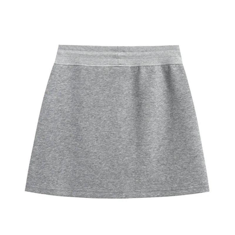 Womens High Waist Sports Skirt Drawstring Split Pocket Slim Knit Aline Run Shorts Skirts Sexy Solid Simple Mini Bodycon 250514