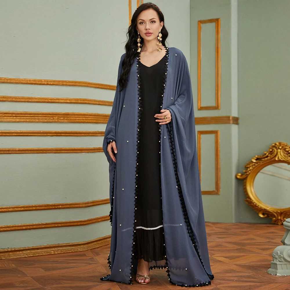 Kaftan Dubai Abaya Kimono Cardigan Hijab Muslim Dress Saudi Arabic Turkish Dresses Abayas For Women Robe Femme Islam Clothing X250514