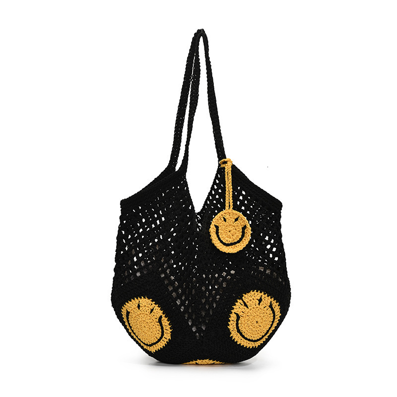 Designer Handbag Spring Summer New Collection Forest Love Jacquard Woolen Hollow Knitted Single Shoulder Tote Beach Women S Bag Mini Storage Bag Free 