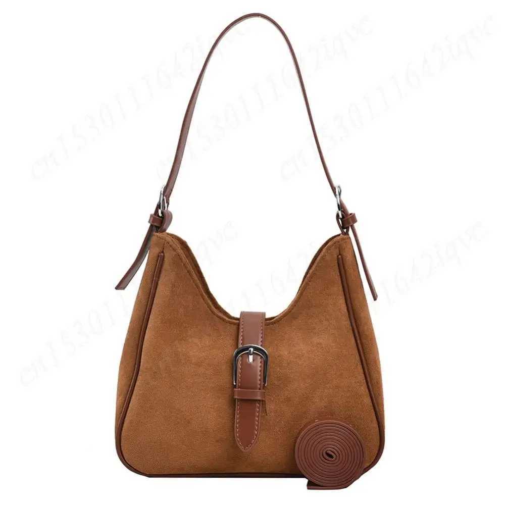 Wen Suede Shoder Bag Adjustable Strap Hobo Bag Crossbody Bag with Zipper Handbag Solid Tote Bag Cmuter Bag for Work Travel Z250514