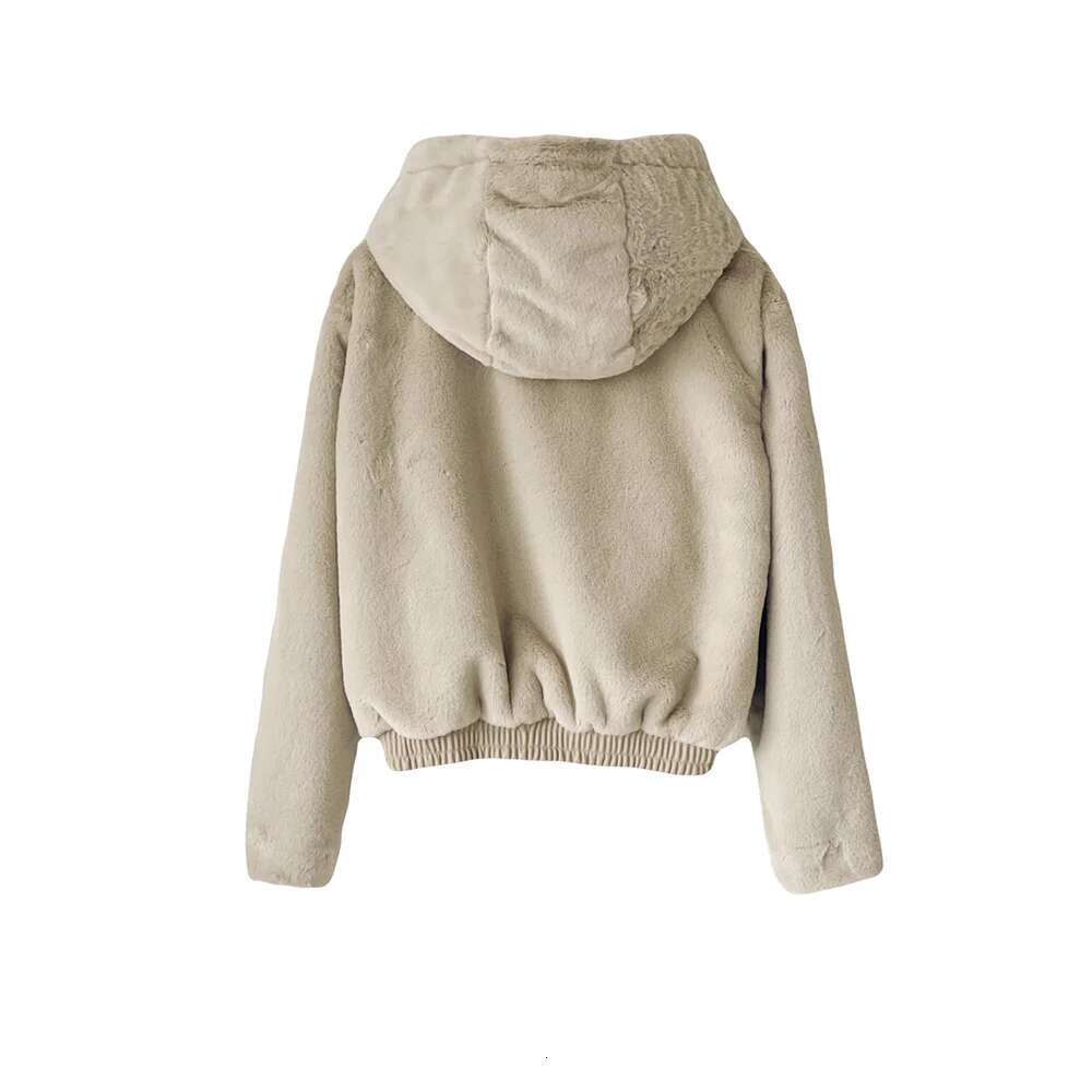 Taop&Za Autumn New Women's Fashion Casual Versatile Hooded Loose Warm Short Jacket Coat