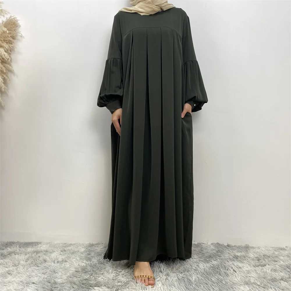 Shimmer Abayas Bishop Slves Muslim Woman Clothing Maxi Dresses Loose Dubai Turkish Modest Outfits Casual Islam Ramadan Eid X250514