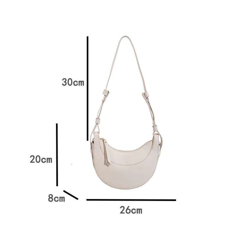 French Niche Elegant Women's Trendy Designer Crescent Bag Ladies Single Shoulder Handbag Messenger Bags For Women