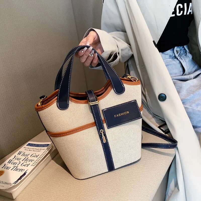 Summer Woven Bucket - Artisan Canvas Convertible Tote, Tactile Crossbody & Scandi Market Tote Styling