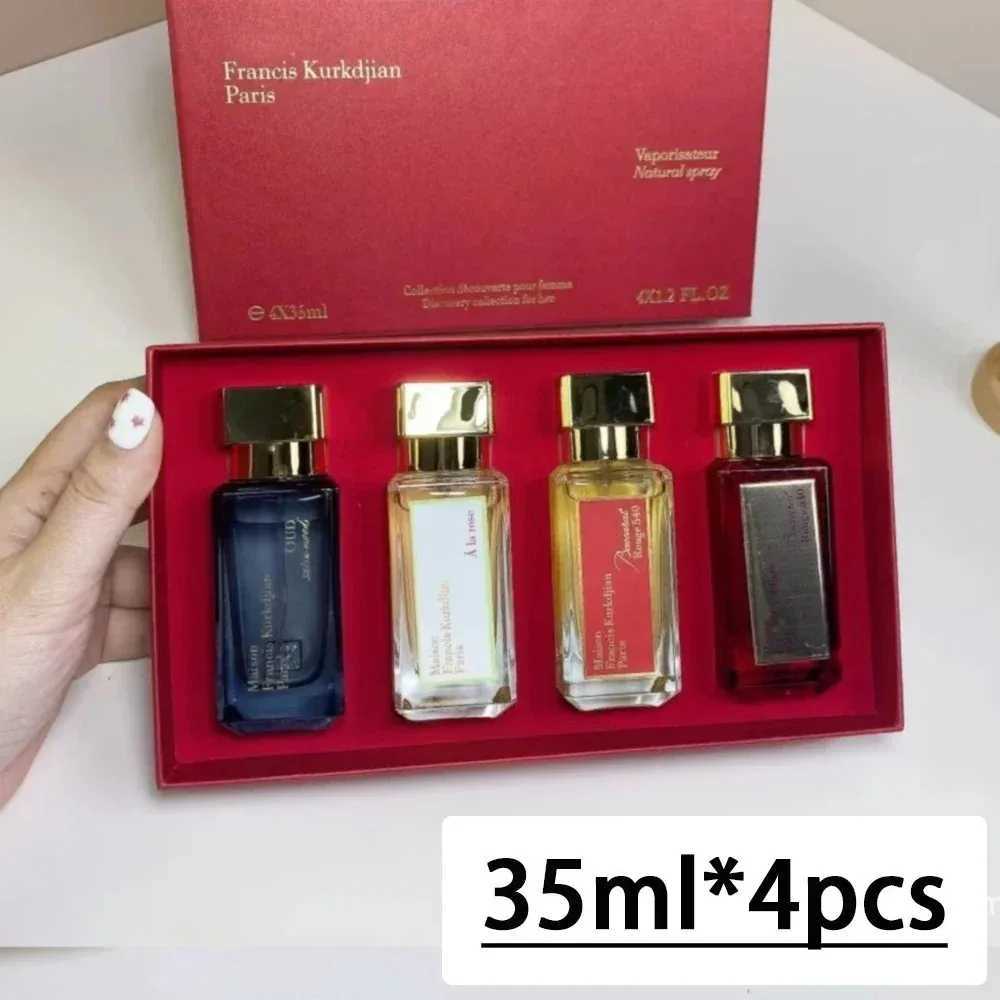 4PCS Classic Perfumes Floral Scent Women Perfume Men Cologne Lasting Fragrance Eau De Parfum Luxury Gift Set Box R250514
