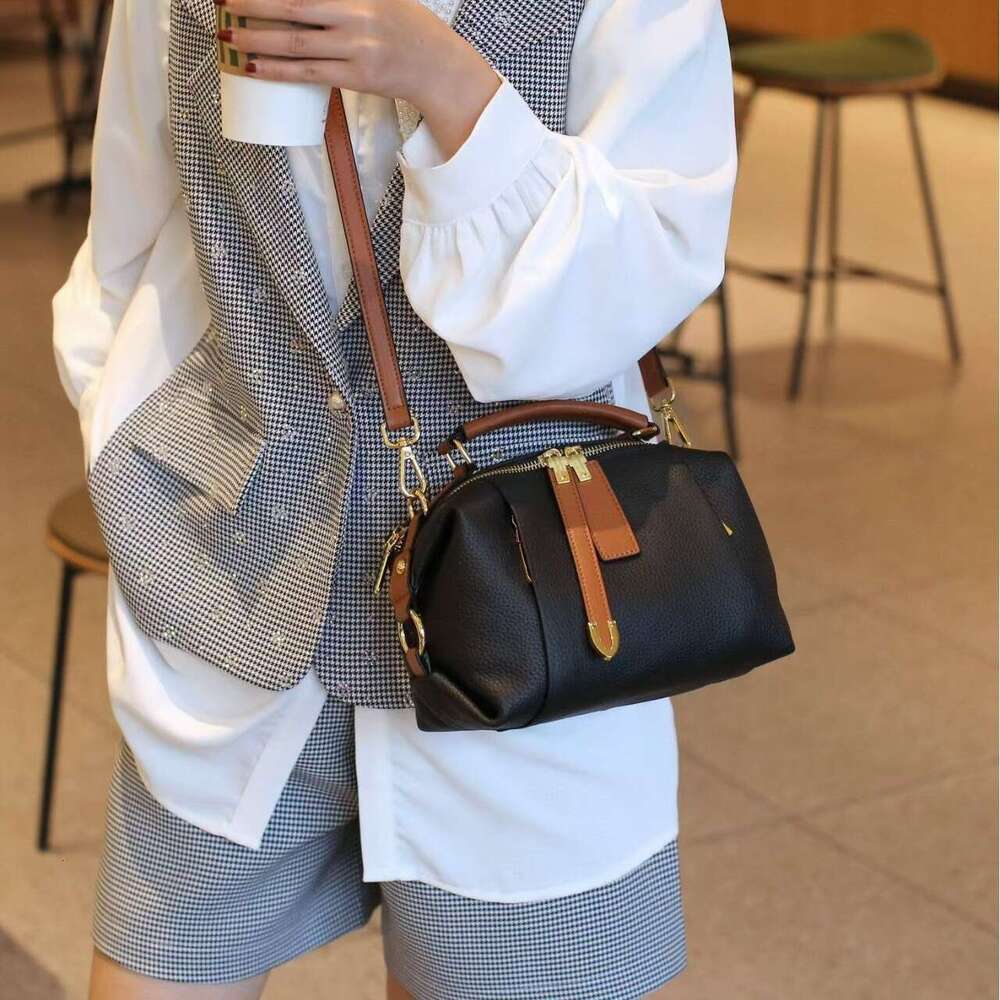 Tote Bag Made Of Genuine Leather Women S High End Shoulder Bag TOGO Top Layer Cowhide Handbag Crossbody Bag KQ