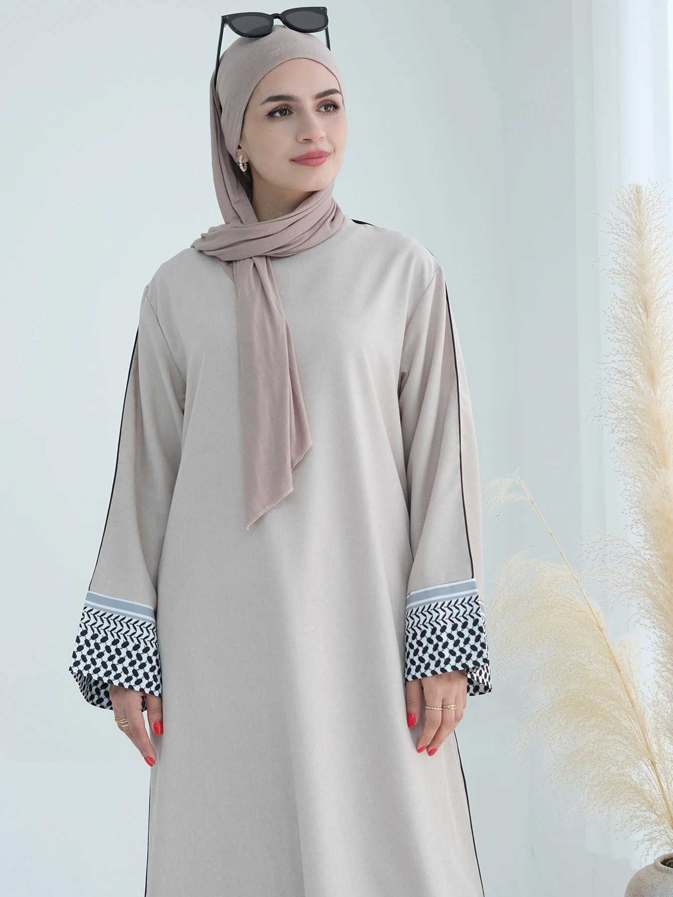 New Dubai Kaftan Turkey Arabic Grace Robe Muslim Women Maxi Dress Abaya Eid Ramadan Moroccan Cardigan Femme Islam Clothing X250514