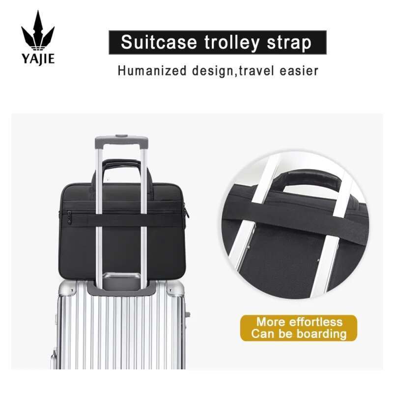 Large Capacity Briefcase Men Business 15.6 inch 17" 19" Laptop Shoulder Bags Canvas Handbags Notebook Bag messenger