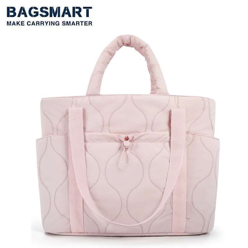 BAGSMART 2024 New Tote Women Shoulder Simple Large Capacity Sport Leisure Travel Mom Going Out Bag