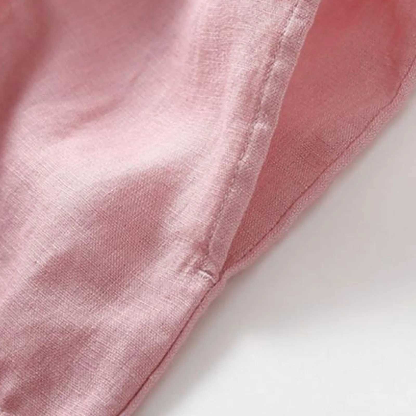 Vintage Cotton Linen Shirt Dress For Women Solid Plus Size Casual Long Dresses Ladies Slim A Line Tunic Dress Outfits For SummerXJ250514