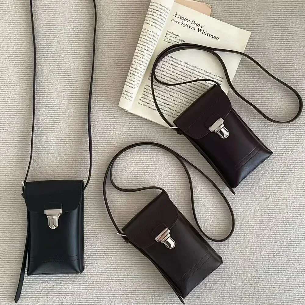 LEM New Gear Mobile Phone First Layer Cowhide Shoulder Backpack Card Messenger Brand Designer Bag