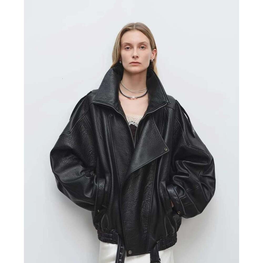 Mauroicardi Spring Oversized Black Soft Pu Leather Jacket Men Long Sleeve Belt Designer European Fashion Clothes 2025 Designer