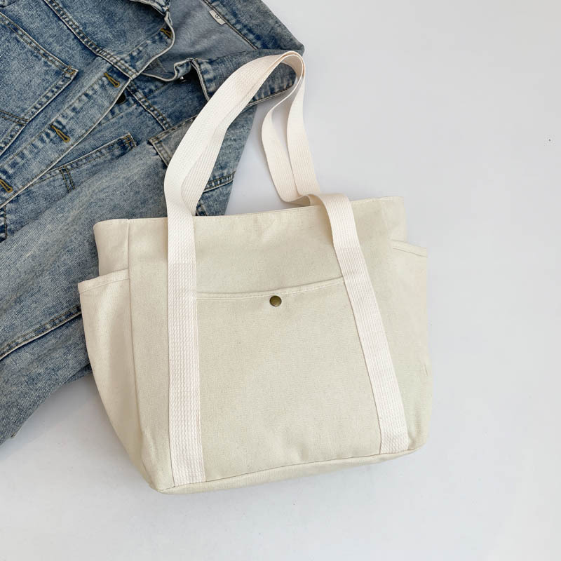 Free Delivery Designer Bag Canvas Women's Hand Shoulder Versatile Hand For College Students Commuting Large Capacity Tutoring Multiple Pockets Lu