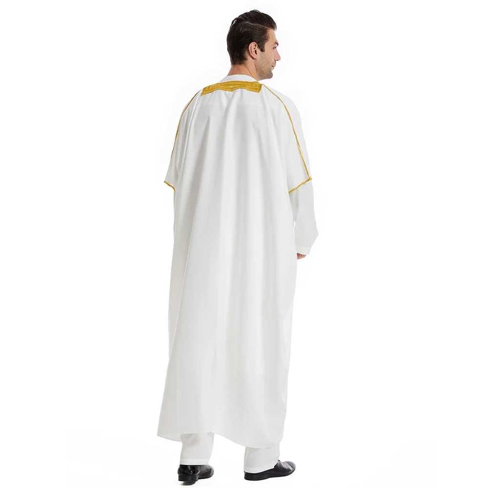 Middle East Mens Robe Muslim Dress Kimono Dishdasha Clothing Islamic Dubai Saudi Abayas Prayer Abaya Kaftan Ramadan Jubba Thobe X250514