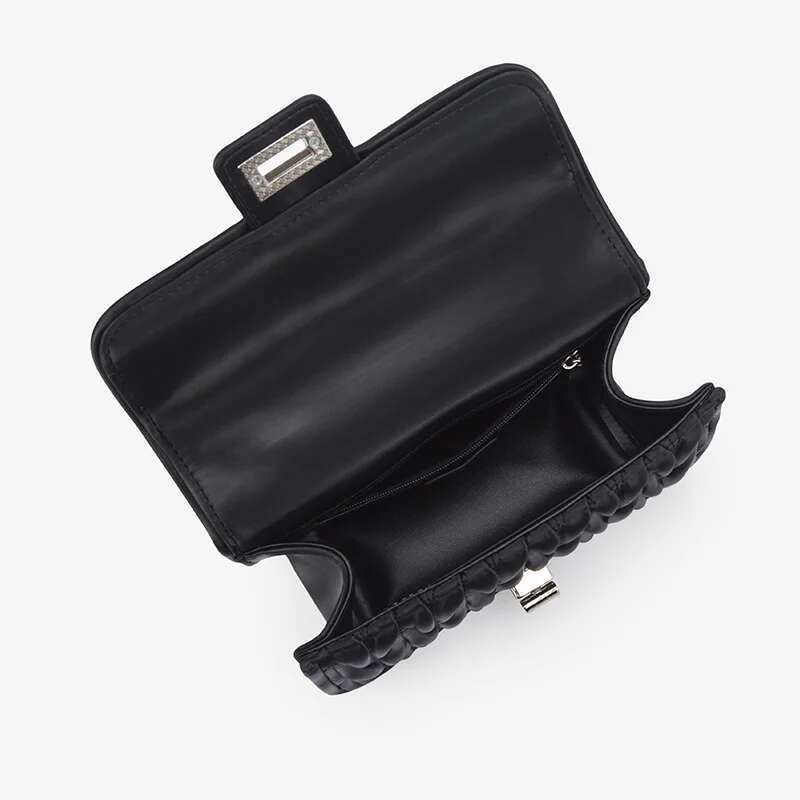 Semir Mini Square Women Chain Design Sense Temperament Single Shoulder Fashion Pleated Crossbody Bag