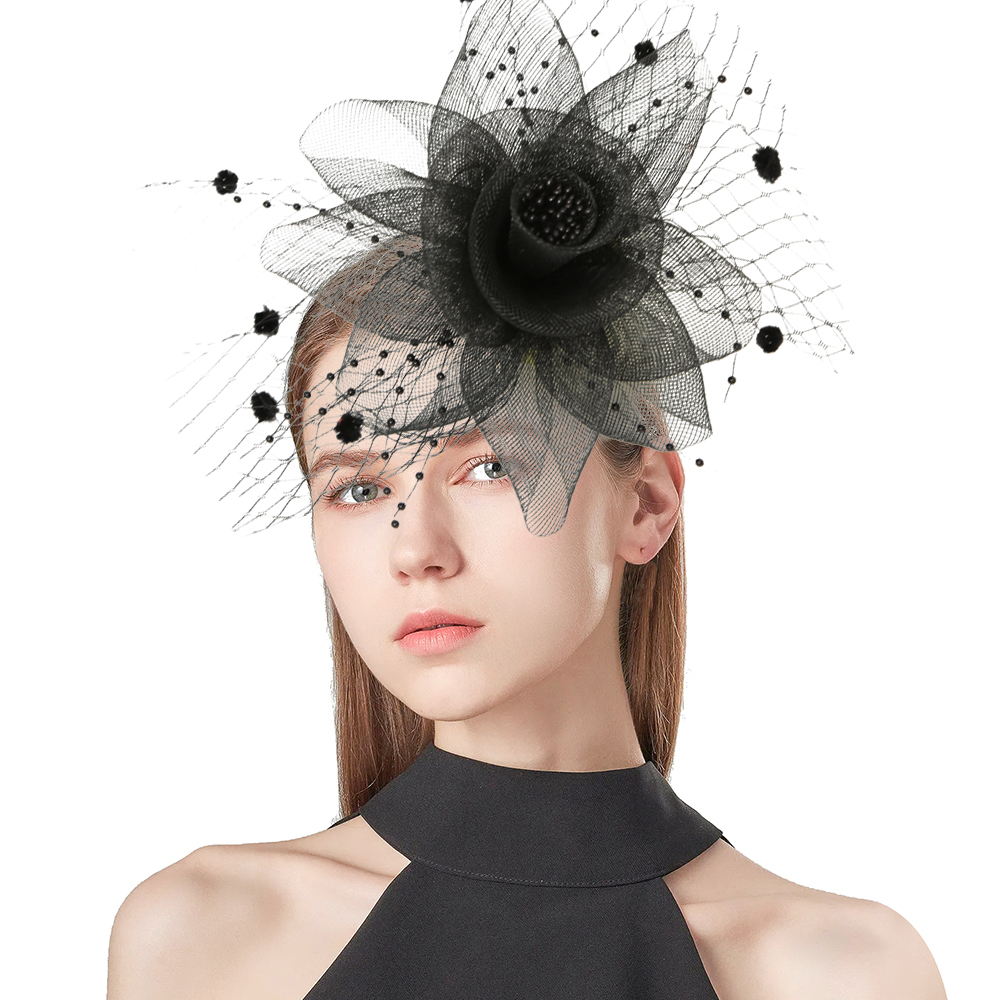Elegant Pillbox Hats Accessory Collection: Laced Berets + Feathery Fedoras Ideal for Weddings & Festivals