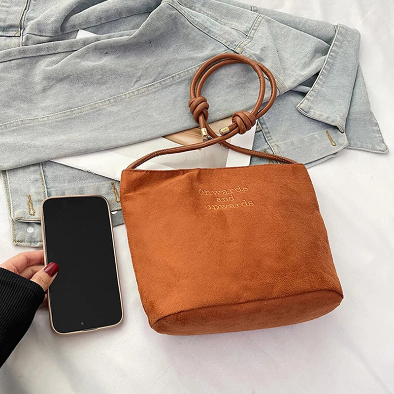 Stylish and Spacious Bucket Bag Shoulder Bags Underarm Handbag for Everyday Use Women Multicolor Retro Crossbody 250514